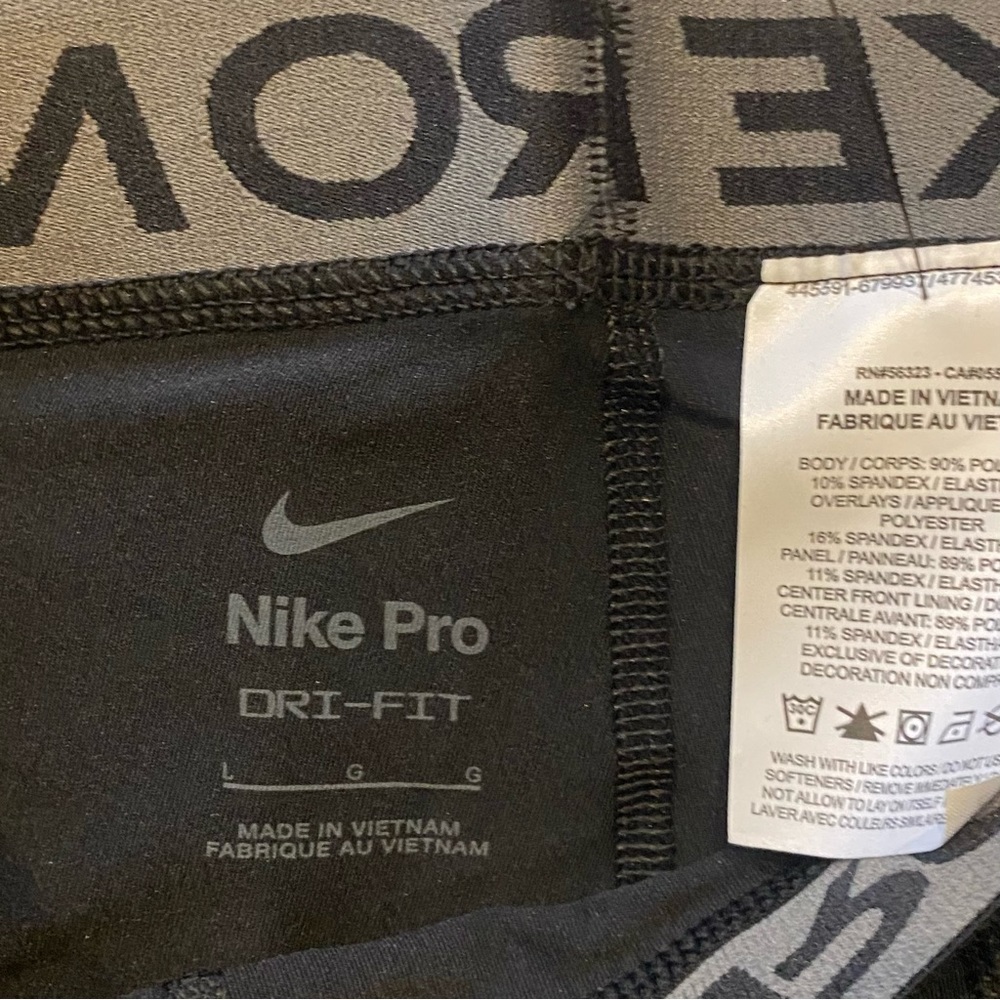 NWT Nike Pro Boys Large Training Cropped Tight - Picture 5 of 5